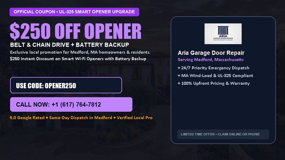 Aria Garage Door Repair $250 OFF Premium LiftMaster Opener Installation