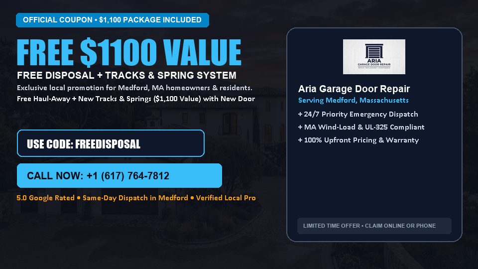 Aria Garage Door Repair FREE Haul-Away & Heavy-Duty Tracks with New Door